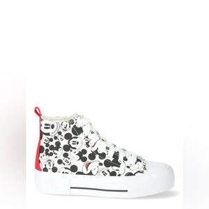 Disney Black and White Mickey Mouse Sneakers High-Top - 9